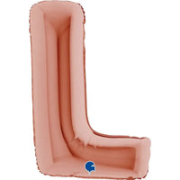 Letter Ballon L Rose Goud - 102 cm - Ballonnenshop.nl