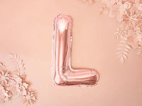 Letter Ballon L Rose Goud - 35 cm - Ballonnenshop.nl