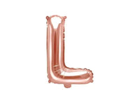 Letter Ballon L Rose Goud - 35 cm - Ballonnenshop.nl