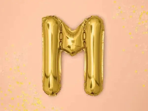 Letter Ballon M Goud - 35 cm - Ballonnenshop.nl