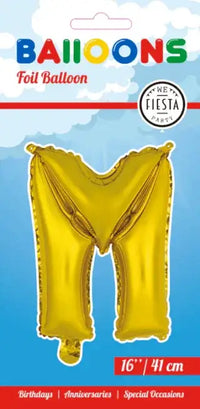 Letter Ballon M - Goud - 41 cm - Ballonnenshop.nl