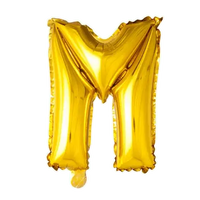 Letter Ballon M - Goud - 41 cm - Ballonnenshop.nl
