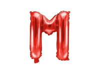 Letter Ballon M Rood - 35 cm - Ballonnenshop.nl