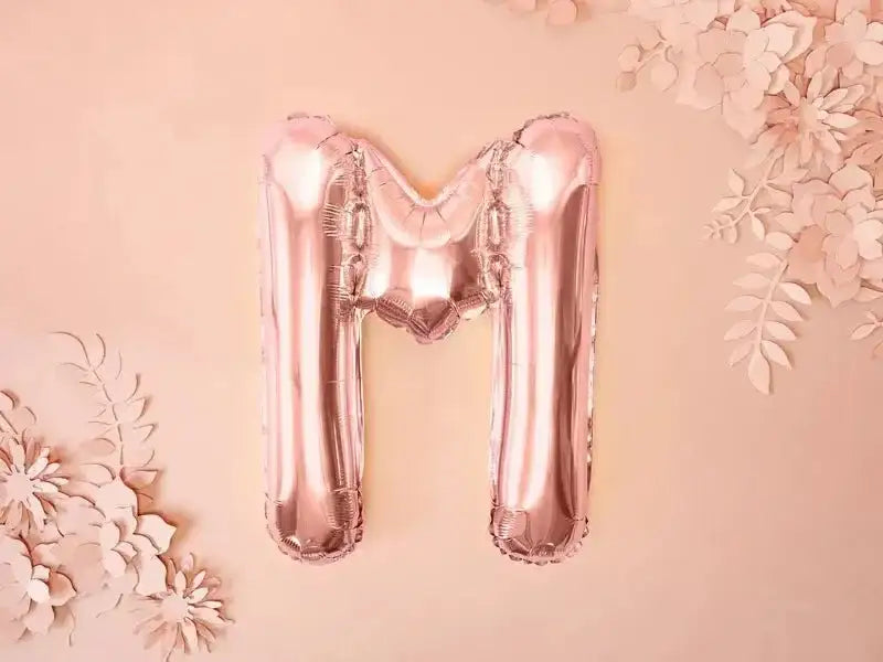 Letter Ballon M Rose Goud - 35 cm - Ballonnenshop.nl