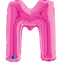 Letter Ballon M Roze - 35 cm - Ballonnenshop.nl