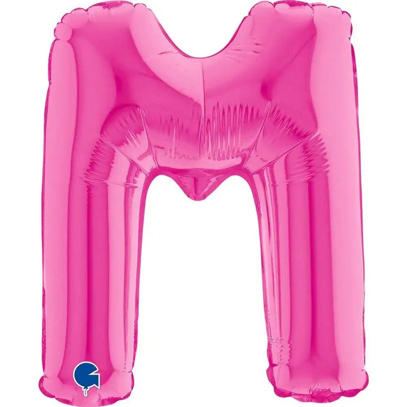 Letter Ballon M Roze - 35 cm - Ballonnenshop.nl