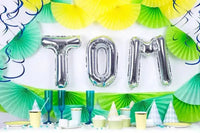 Letter Ballon M Zilver - 35 cm - Ballonnenshop.nl