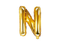 Letter Ballon N Goud - 35 cm - Ballonnenshop.nl