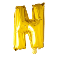 Letter Ballon N Goud - 41 cm - Ballonnenshop.nl