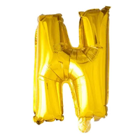 Letter Ballon N - Goud - 41 cm - Ballonnenshop.nl