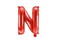 Letter Ballon N Rood - 35 cm - Ballonnenshop.nl