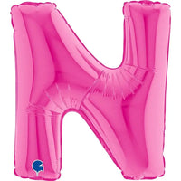 Letter Ballon N Roze - 35 cm - Ballonnenshop.nl