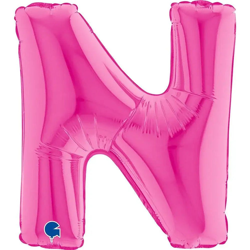 Letter Ballon N Roze - 35 cm - Ballonnenshop.nl