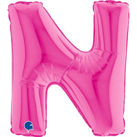 Letter Ballon N Roze - 35 cm - Ballonnenshop.nl