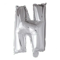 Letter Ballon N - Zilver - 41 cm - Ballonnenshop.nl
