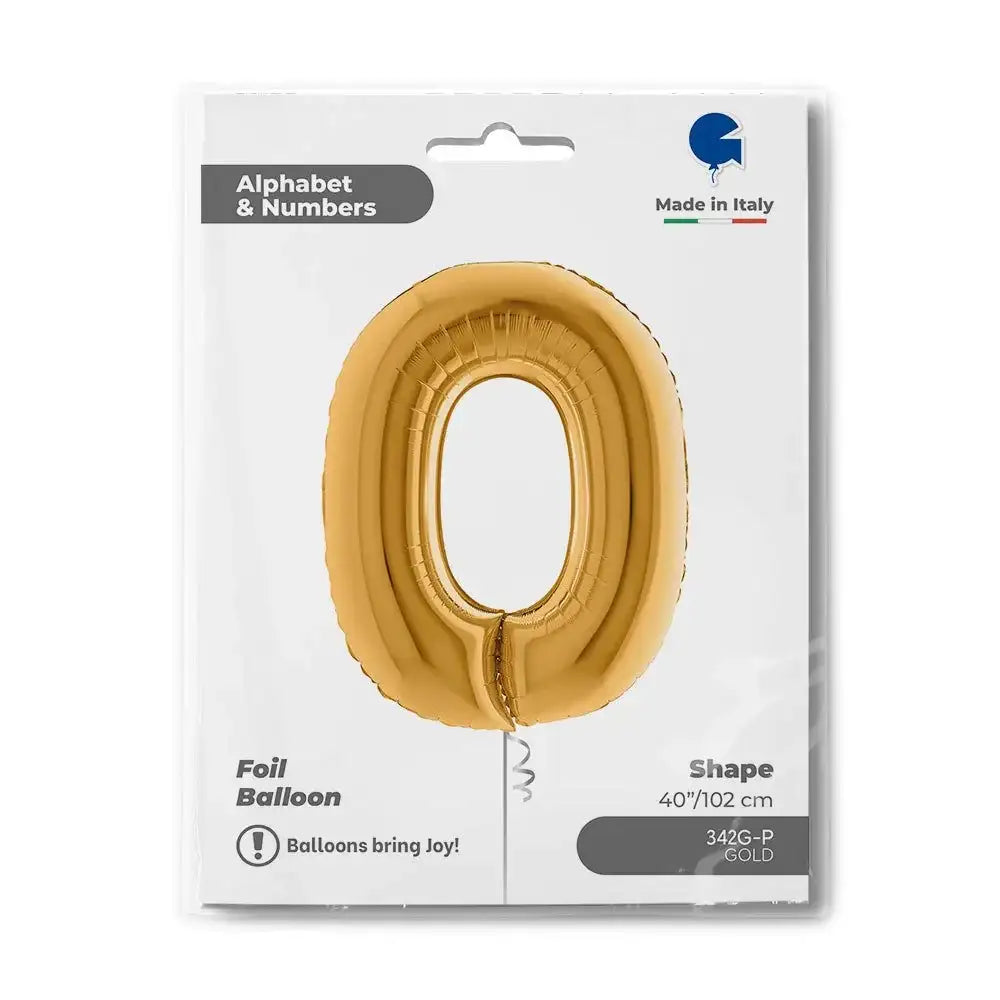 Letter Ballon O Goud 102 cm - Ballonnenshop.nl
