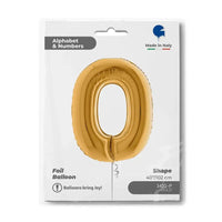 Letter Ballon O Goud 102 cm - Ballonnenshop.nl