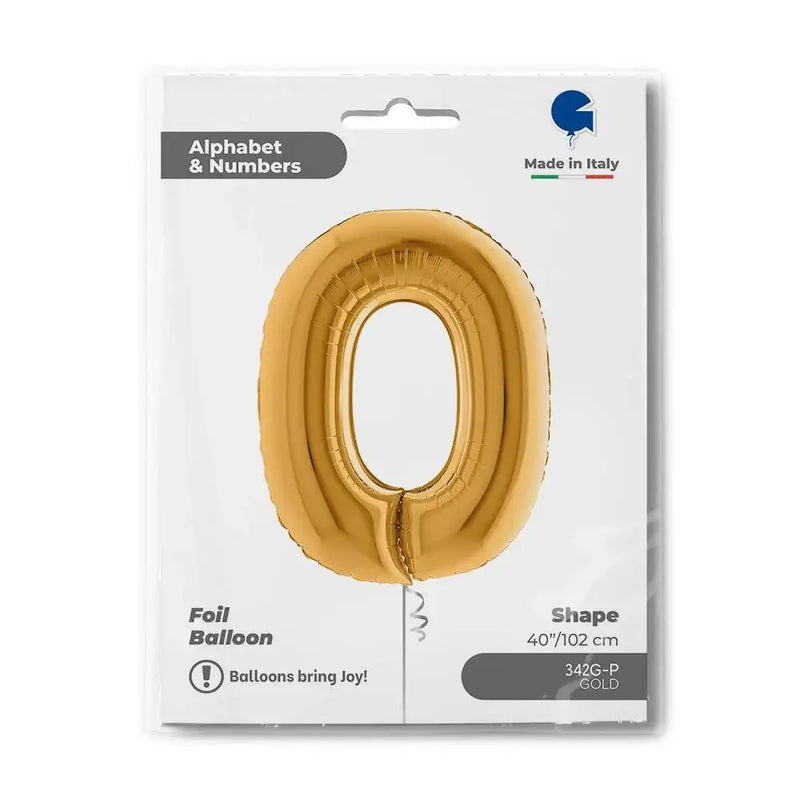 Letter Ballon O Goud 102 cm - Ballonnenshop.nl