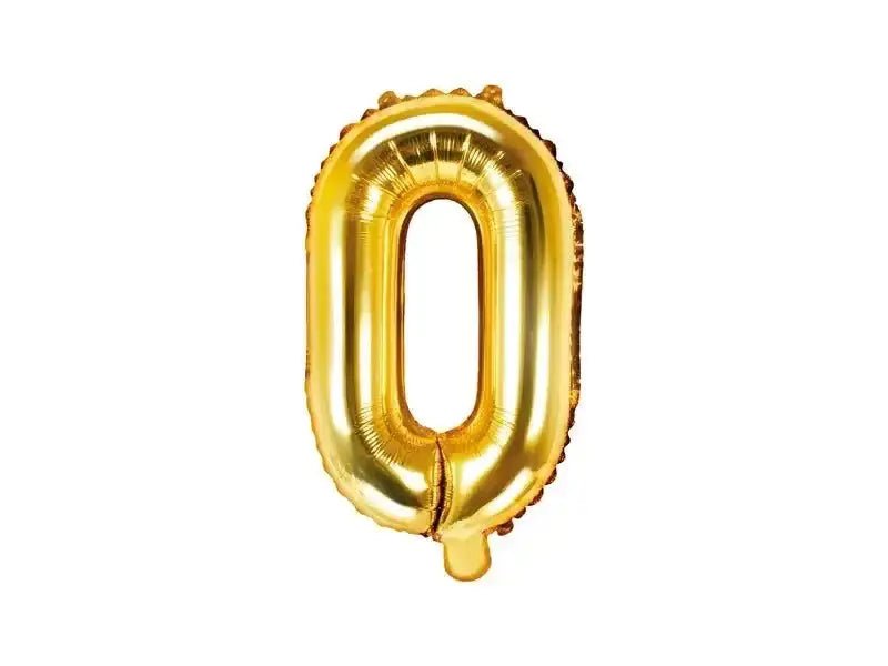 Letter Ballon O Goud - 35 cm - Ballonnenshop.nl