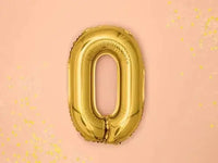 Letter Ballon O Goud - 35 cm - Ballonnenshop.nl