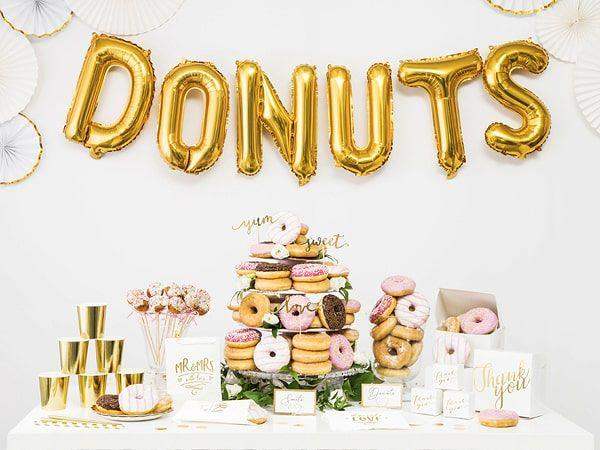 Letter Ballon O Goud - 35 cm - Ballonnenshop.nl