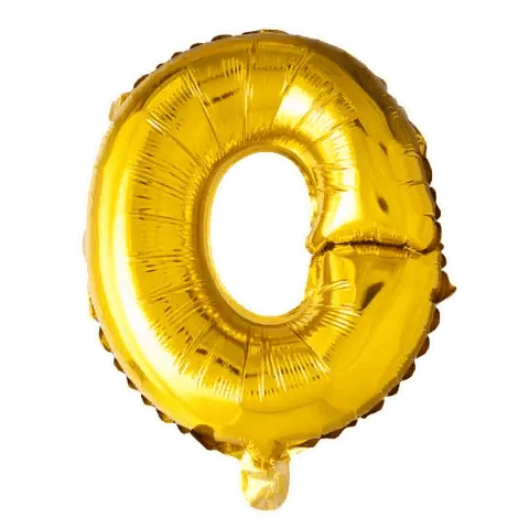 Letter Ballon O Goud - 41 cm - Ballonnenshop.nl
