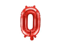Letter Ballon O Rood - 35 cm - Ballonnenshop.nl