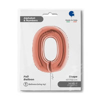 Letter Ballon O Rose Goud - 102 cm - Ballonnenshop.nl