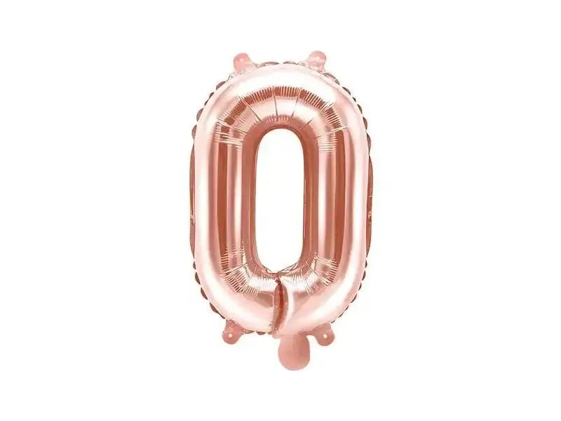 Letter Ballon O Rose Goud - 35 cm - Ballonnenshop.nl