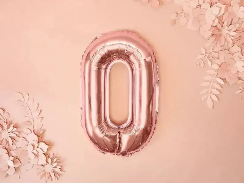 Letter Ballon O Rose Goud - 35 cm - Ballonnenshop.nl