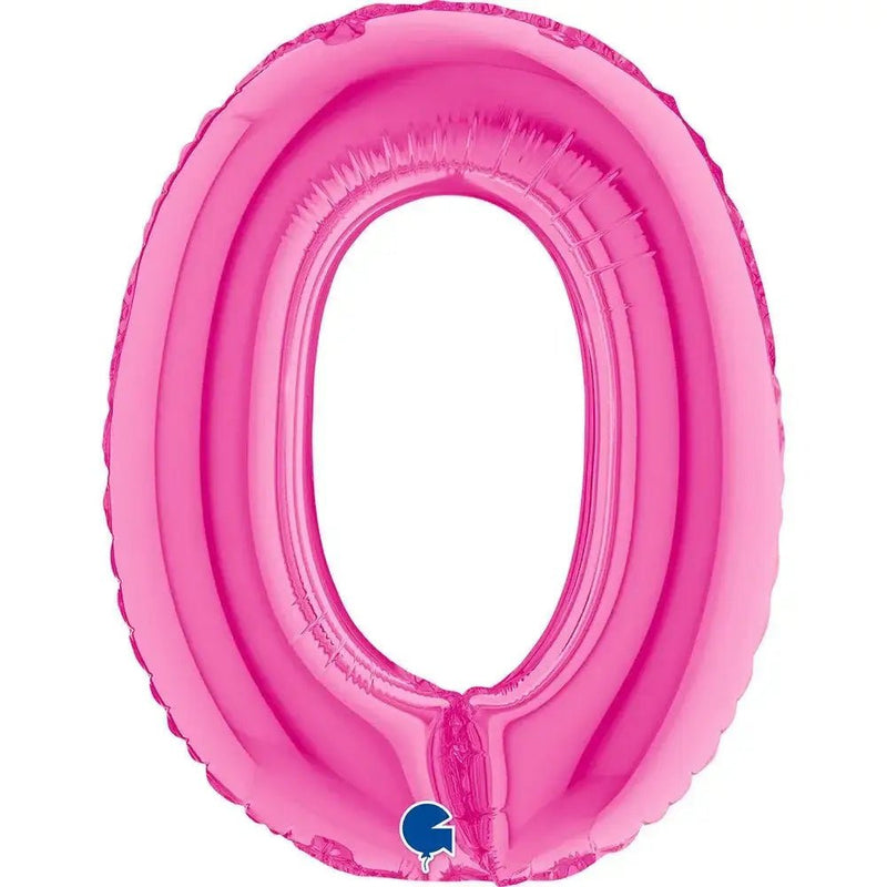 Letter Ballon O Roze - 35 cm - Ballonnenshop.nl