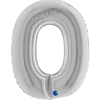 Letter Ballon O Zilver 102 cm - Ballonnenshop.nl