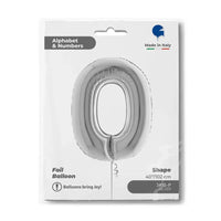 Letter Ballon O Zilver 102 cm - Ballonnenshop.nl