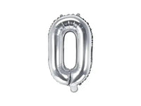 Letter Ballon O Zilver - 35 cm - Ballonnenshop.nl