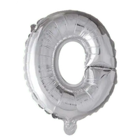 Letter Ballon O - Zilver - 41 cm - Ballonnenshop.nl