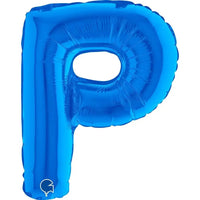 Letter Ballon P Blauw - 35 cm - Ballonnenshop.nl