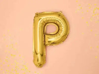 Letter Ballon P Goud - 35 cm - Ballonnenshop.nl