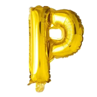 Letter Ballon P - Goud - 41 cm - Ballonnenshop.nl