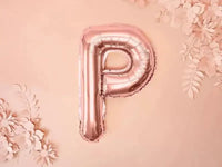 Letter Ballon P Rose Goud - 35 cm - Ballonnenshop.nl
