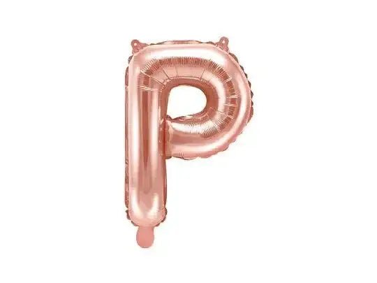 Letter Ballon P Rose Goud - 35 cm - Ballonnenshop.nl