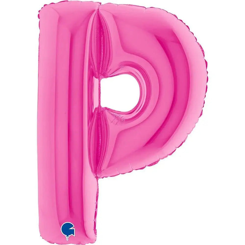 Letter Ballon P Roze - 102 cm - Ballonnenshop.nl