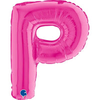 Letter Ballon P Roze - 35 cm - Ballonnenshop.nl
