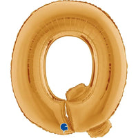 Letter Ballon Q Goud 102 cm - Ballonnenshop.nl