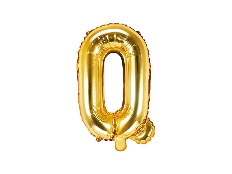 Letter Ballon Q Goud - 35 cm - Ballonnenshop.nl