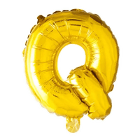 Letter Ballon Q Goud - 41 cm - Ballonnenshop.nl