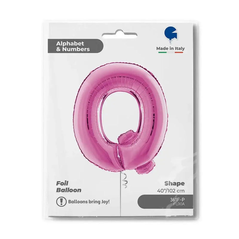 Letter Ballon Q Roze - 102 cm - Ballonnenshop.nl