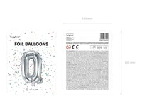 Letter Ballon Q Zilver - 35 cm - Ballonnenshop.nl