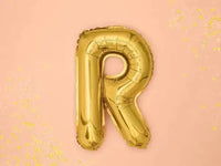 Letter Ballon R Goud - 35 cm - Ballonnenshop.nl