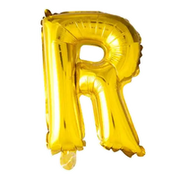 Letter Ballon R - Goud - 41 cm - Ballonnenshop.nl