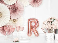 Letter Ballon R Rose Goud - 35 cm - Ballonnenshop.nl